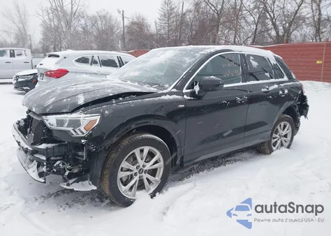 2023 Audi Q3 Premium S Line 45 z USA, uszkodzony, nr VIN WA1DECF38P1110721